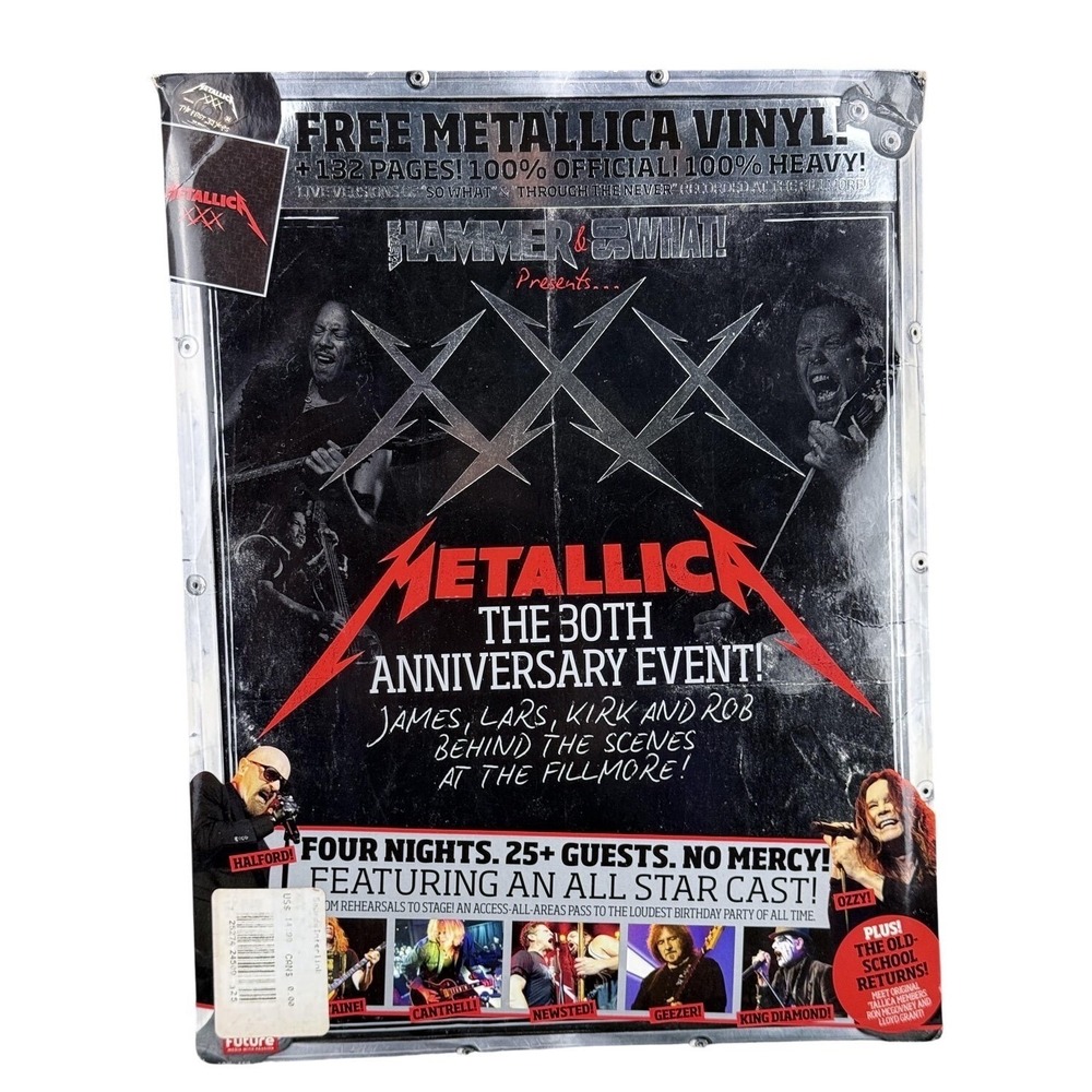 Metallica XXX The 30th Anniversary Magazine 7" Vinyl The First 30 Years‎ Set UK